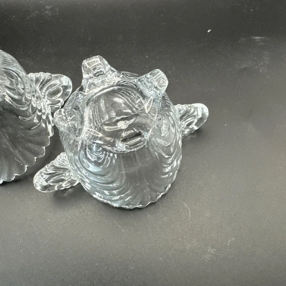 Vintage Cambridge Caprice Pattern‎ SCA Glass Footed Cream and Sugar Set